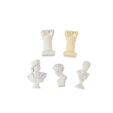 석고상 미니어처 촬영 그림 소품 인테리어(하얀기둥)