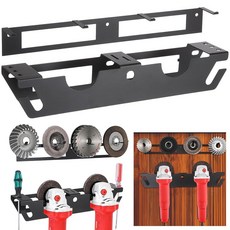Otoolling 앵글 그라인더 홀더 디스크 후크 랙 앵글 그라인더 도구 스탠드 랙 차고 벽 마운트 오거나이저 브래킷 커터 작업 공간 폴리셔 차고 및 작업 공간용