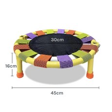 미니 트램폴린 접이식 초미니 소형 점핑 홈트 에어로빅 30cm, E. 컬러, 1개