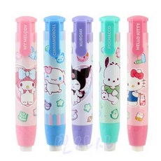 산리오 노크식 지우개 필기구 학용품 샤프식지우개 신학기 단체선물 초등학생 준비물, 쿠로미