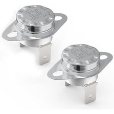 ULCUL KSD301 125V 16A 열 스위치 온도 조절기 120C248F에서 회로 꺼짐 및 100C212F에서 바이메탈 차단 켜짐 일반적으로 닫힌 N.C 다이틱스 조절, 180°C/356°F