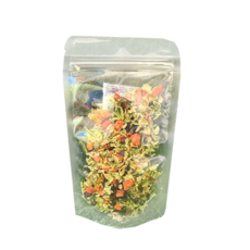 【台灣製】小動物綜合蔬菜 倉鼠蔬菜零食 倉鼠營養蔬菜 倉鼠蔬果點心 小寵零食 倉鼠點心, 1個, 綜合蔬菜試吃包5g, 5g