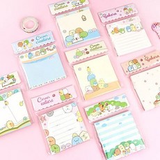 便利貼學生用創意便籤紙記事貼自粘便條紙N次貼標籤貼辦公備忘便, 1個, 四季+美食8本混裝（大）