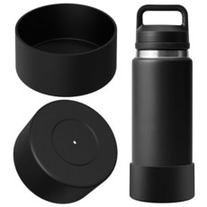 텀블러 yeti 겨울 등산 캠핑 Linkidea YETI 램블러 보틀 767.1g26온스 Yonder 963.9g34온스 실리콘 미끄럼 방지 물병 바닥 슬리브 커버 프로텍터, 텀블러 yeti 겨울 등산 캠핑 Linkidea YET