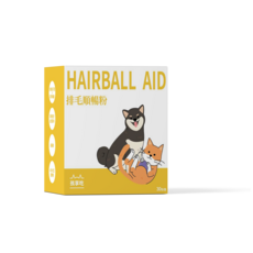 排毛順暢粉 HAIRBALL AID 含洋車前子殼 專利複方益生菌X5, 1個, 灑在食物上