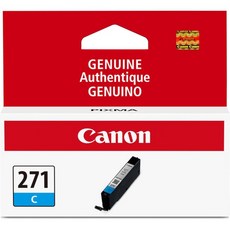 Canon CLI-271 정품 시안 잉크 탱크 MG6820 MG6821 MG6822 MG5720 MG5721 MG5722 MG7720 TS5020 TS6020, Canon CLI-271 정품 시안 잉크 탱크, MG6