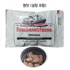 영국 피셔맨스 무설탕 목캔디 민트 라임 자몽 믹스 대용량 탕비실 간식 원맛 25g 25년