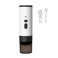 XPPX 휴대용 에스프레소 기계 자동 가열 USB 충전식 컴팩트 캡슐 커피 메이커 자동차 캠핑 여행 자동 추출 캡슐 커피 메이커. (화이트 스탠다드 에디션), 상세페이지 참조, 상세페이지 참조