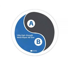 금속용 고강도 금속 수리 AB 접착제 용접 및 액체 필러 플라스틱 스테인리스 스틸 시멘트 세라믹 철용 내열 냉간 접착제 (2 검은색), Gray, 1