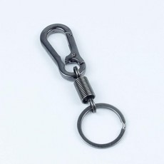 GPS 추적기 열쇠고리 반년항속 나침반 강아지 지갑 트래커 추적, 기본 구성품, 건메탈 블랙 라지 스프링 버클 1개