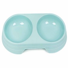 민또 2구 애완용 식기 1개 애견식기, 핑크
