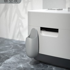 도매핏 흡착식 밥주걱 거치대 밥솥 걸이 주방 국자 수저 정리 보관 홀더 그레이, 1개