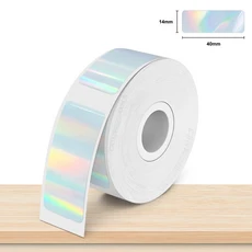 P15 라벨 용지 롤 Marklife P12 Q30 프린터 용 흰색 접착 스티커 15x30mm 투명 테이프, 04 Holographic