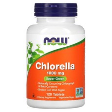 (2통) 나우푸드 클로렐라 미국 올가닉 엽록소 Chlorella 고약사 1000mg 120정