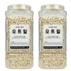 월드그린 오트밀 눌린귀리, 2개