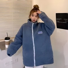 겨울 후리스점퍼 여성 솜옷 가을겨울패딩 집업 점퍼 보온패딩