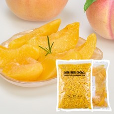 무첨가 100% 냉동 복숭아 1kg 황도 다이스 슬라이스, 1개, 냉동복숭아(슬라이스)