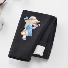 女童 加絨厚秋褲 冬款外穿 一體絨保暖褲 小女孩 中大兒童棉褲子