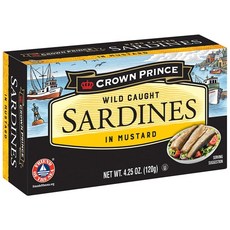 Gluten Free Kosher Sardines in Mustard -- 4.25 oz, 1개