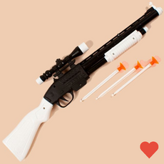 장난감 총칼 는 사격왕 총 2개 세트 흡착 10발 12발, 1개