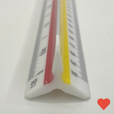 제도용자 저배율 축적 스케일 자 30cm, 1개