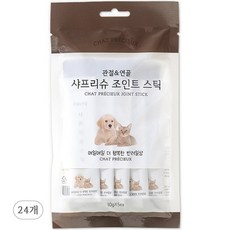 샤프리슈 관절 스틱 120일 수의사가 만든 강아지 고양이 반려동물 관절케어 짜먹는 츄르형, 5회분, 뼈/관절강화, 24개
