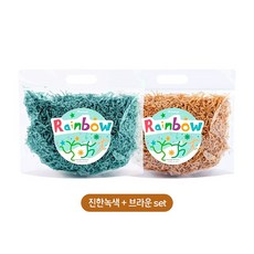 나이트엔젤 먼지없는 조경 종이베딩 진한녹색 + 브라운 (A00233), 1개