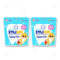 해호 아기상어 자일리100 핀란드100% 자일리톨캔디, 2개, 40g