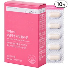 본사직영 여에스더 갱년기엔 리얼플라본 l 갱년기 여성 건강 기능성 l 국민영양 프로젝트, 30정, 10박스