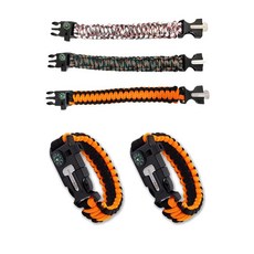 벅703 BUCK703 캠핑 비상용 파라코드 생존팔찌 2개 세트, 생존팔찌 2개세트/오렌지블랙+오렌지블랙, 1개