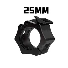 28mm 30mm 바벨 칼라 잠금 덤벨 클립 클램프 역도 바 체육관 스프링, 05 black-25mm-1PC