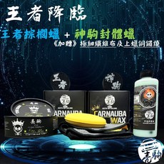 亮駒 汽車蠟組合 王者棕櫚蠟與神駒封體蠟套裝, 1個