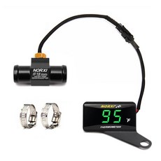 오토바이 수온 게이지 어댑터 센서 디지털 화씨 계량기 미니, 1개, 3. Green-18mm-right