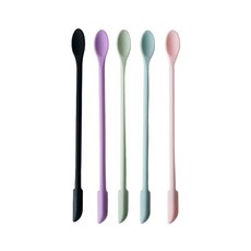 실리콘 피딩 스푼 소, 1개, 핑크