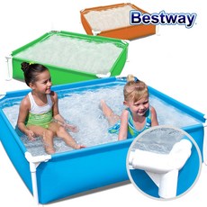 베스트웨이 사각 기둥 볼풀장 촉감놀이 플레이매트 BW 56217 블루