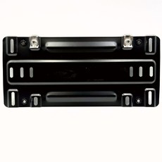 DB 台灣汽車車牌不鏽鋼大牌底座 M6螺母座 車牌框 牌照版 適用於前後保桿 改裝轉接座 轉接架 車牌架 改裝車牌架 改裝 牌框 車牌框 可加鎖車牌式ETC, 霧面黑, 1個