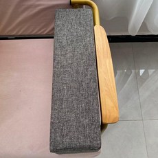 無品牌 亞麻扶手枕 中式靠墊, 深灰色,寬12cm高12cm長50偏小