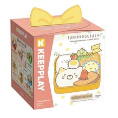 KEEPPLAY 角落小夥伴 貓咪便當積木玩具，啟發兒童創造力，培養手眼協調能力，安全無毒材質，讓家長安心, 黃, 1個