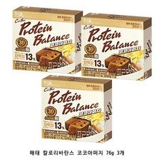 해태 칼로리바란스 코코아퍼지 76g 3개