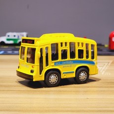 聲光可開門Q版復古合金車 - 警車 金龜車 雙層巴士 復古老爺車 mini cooper模型車 小車, 巴士-黃(聲光, 1個