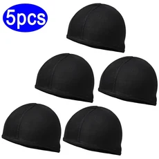 오토바이 헬멧 내부 모자 빠른 건조 아래 레이싱 비니 모토크로스 모터 5/1pcs, black 1x