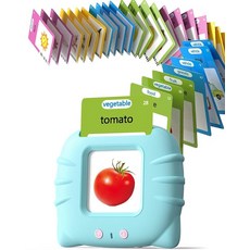 Airbition Talking Flash Cards for Toddlers 1 2 3 4 Year Olds Montessori Language Learning with 22, 224 Words English Blue