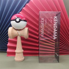 나무 놀이 공넣기 일본 켄다마 체육 교구 전통 공놀이 가정용, 1개, AH. 약간 결함 있는 엘프 레드 PU