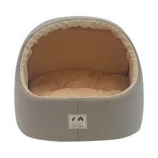 카키 강아지 거실 방석 하우스 아늑한 집 반려동물 실내강아지집