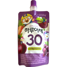 한국야쿠르트 하루야채 30가지 유기농 포도비트, 20개, 110ml
