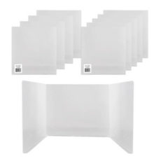 희망사무포인트 책상 가림판 일반형, 투명, 130개
