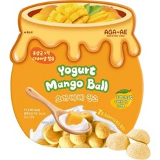 AGA-AE 益生菌寶寶優格球, 1個, 芒果-優格球 / 2307