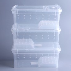 적재형 쉼터 케이지 레오파드 게코 개구리 팩맨 사육장, 3개, (대)사이즈