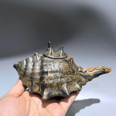 宜興老紫砂壺 蔣蓉款海螺壺 280cc 純手工黃段砂, 如圖所示, 1個