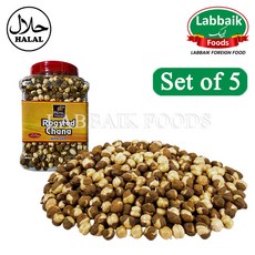 PATEL Fresh Roast Chana (with skin) 500g / 껍질 있는 볶은 이집트 콩, 550g, 5개